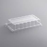 Fineline 42RCPL105 Conserveware PETE Dome Lid for 10" x 5" Rectangular Plate - 500/Case