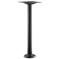 Lancaster Table & Seating Excalibur Bolt Down Black Outdoor Table Base with 3" Counter Height Column