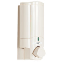 Dispenser Amenities 37170-PAYA Aviva 10 oz. Solid Vanilla Wall Mounted Locking Shower Dispenser with Bottle and Paya Logo