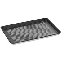 Vollrath 5303NSP Wear-Ever Half Size 18 Gauge Non-Stick 13" x 18" Wire in Rim Perforated Aluminum Bun / Sheet Pan