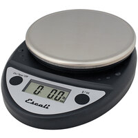 San Jamar / Escali SCDGP11BK 11 lb. Round Professional Black Digital Portion Control Kitchen Scale