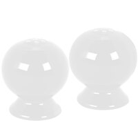 Fiesta® Dinnerware from Steelite International HL497100 White China Salt and Pepper Shaker Set - 4/Case