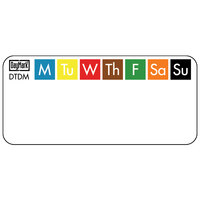 DayMark IT115692B DissolveMark 2" x 1" Dissolvable Direct Thermal Day of the Week Label - 24/Case