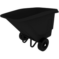 Toter UTP05-00BLK 0.5 Cubic Yard Blackstone Universal Tilt Truck / Trash Cart with Pneumatic Wheels (825 lb.)