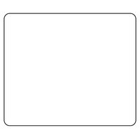 DayMark IT115734B DuraMark 1" x 1" Blank Permanent Direct Thermal Label - 24/Case