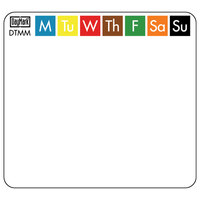 DayMark IT115743B MoveMark 2" x 2" Removable Direct Thermal Day of the Week Label - 24000/Case