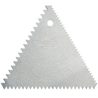 Ateco 1446 Aluminum 4 1/4" x 4 1/4 Decorating and Icing Comb