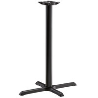 Lancaster Table & Seating Cast Iron 22" x 30" Black 3" Bar Height Column Table Base