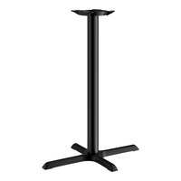Lancaster Table & Seating Cast Iron 22" x 30" Black 3" Bar Height Column Table Base