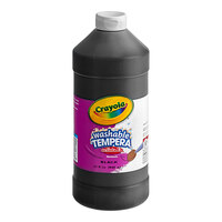 Crayola 543132051 Artista II 32 fl. oz. Black Washable Tempera Paint