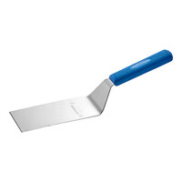 Dexter-Russell 19683H Sani-Safe Cool Blue 6" x 3" High Heat Blue Square Edge Solid Hamburger Turner