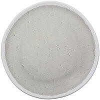 GET P-90-DVG Pottery Market 9" Coupe Glazed Grey Plate with White Trim - 12/Case