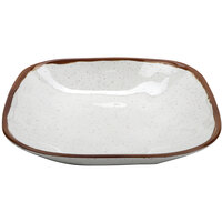 GET SB-48-RM Rustic Mill 1.5 Qt. Glazed Irregular Square Melamine Bowl - 12/Case