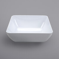 GET CS-4480-W Midtown 14 Qt. White Glazed White Square Deep Melamine Bowl - 3/Case