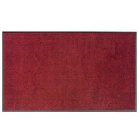 Lavex 4' x 8' Crimson Washable Nylon Rubber-Backed Indoor Entrance Mat
