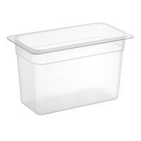 Cambro 38PP190 1/3 Size Translucent Polypropylene Food Pan - 8" Deep