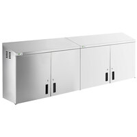 Regency 96" Stainless Steel Wall Cabinet with Hinged Doors