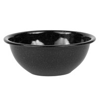 Crow Canyon Home K17BLA Stinson 20 oz. Black Speckle Enamelware Bowl