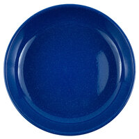 Crow Canyon Home K114MBU Stinson 10 1/2" Medium Blue Speckle Enamelware Pasta Plate