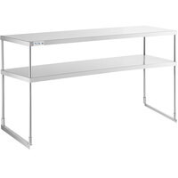 Avantco 178SSDOSP2 Stainless Steel Double Deck Overshelf for SSPPT-2 Series - 17 5/8" x 67 15/16"