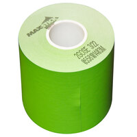 Iconex MAXStick® 2GOSE 3 1/8" x 160' Green Side-Edge Adhesive Thermal Linerless Sticky Receipt / Label Paper Roll - 24/Case