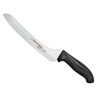 Dexter-Russell 36008 360 Series 9" Scalloped Offset Bread Knife with Black Handle