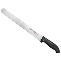 Dexter-Russell 36011 360 Series 12" Scalloped Slicing / Bread Knife with Black Handle