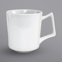 International Tableware QP-17 Quad 12 oz. European White Porcelain Mug - 36/Case