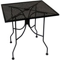 American Tables & Seating ALM3636 36" x 36" Square Top Outdoor Table with Umbrella Hole