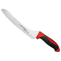 Dexter-Russell 36008R 360 Series 9" Scalloped Offset Bread Knife with Red Handle