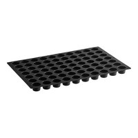 Silikomart SQ007 70 Compartment Mini Muffins Silicone Baking Mold - 1 7/8" x 1 7/8" x 1 1/4" Cavities