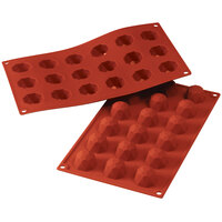Silikomart SF048 SiliconFLEX 18 Compartment Small Diamond Silicone Baking Mold - 1 3/8" x 1 3/8" x 15/16" Cavities