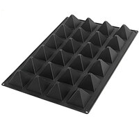 Silikomart SQ057 35 Compartment Pyramids Silicone Baking Mold - 2 13/16" x 2 13/16" x 2 5/16" Cavities