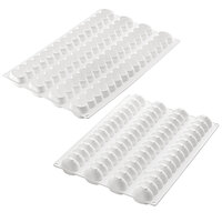 Silikomart MODULAR FLEX INFINITY 4 Compartment Silicone Baking Mold - 14 11/16" x 1 13/16" x 1 1/2" Cavities