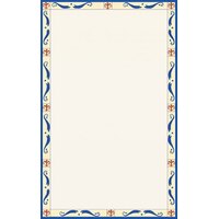 Choice 8 1/2" x 14" Menu Paper - Mediterranean Border Middle Insert - 100/Pack