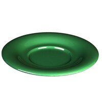 Thunder Group CR9303GR 5 1/2" Green Melamine Saucer for 7 oz. Bouillon Cup and Mug - 12/Pack