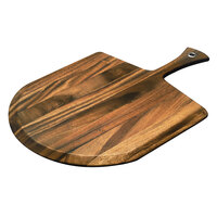 Ironwood 28214 14" x 14" Acacia Wood Pizza Peel with 6" Handle