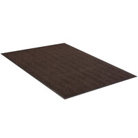 Lavex Chevron Rib 4' x 60' Brown Indoor Entrance Mat Roll - 3/8" Thick