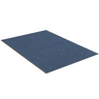 Apache Mills Needle Rib 3' x 10' Blue Indoor Entrance Mat - 3/8" Thick
