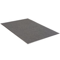 Apache Mills Needle Rib 4' x 6' Gray Indoor Entrance Mat - 3/8" Thick