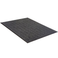 Lavex Chevron Rib 3' x 6' Charcoal Indoor Entrance Mat - 3/8" Thick
