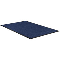 Apache Mills Water Absorbent 3' x 5' Blue Waffle Indoor Entrance Mat - 3/8" Thick