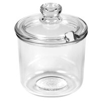 Vollrath 528-13 Dripcut® 8 oz. Clear Polycarbonate Condiment Jar and Lid - 12/Case