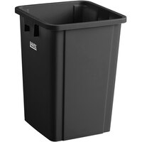 Lavex 19 Gallon Black Square Trash Can