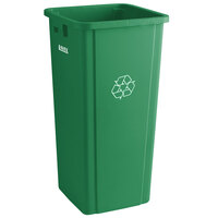 Lavex 23 Gallon Green Square Recycle Bin