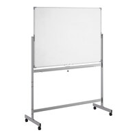Dynamic by 360 Office Furniture 48" x 36" Magnetic Whiteboard with Aluminum Frame and Mobile Stand