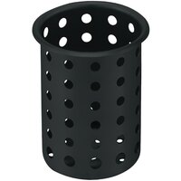 Vollrath 52633 Black Perforated Plastic Flatware Cylinder