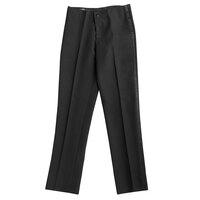 Henry Segal Women's Black Flat Front Low-Rise Tuxedo Pants - 08