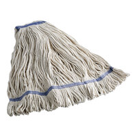 Choice 32 oz. Natural Cotton Loop End Mop Head - 12/Case