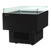 Turbo Air TOS-30PN-B 30" Black Open Display Merchandiser / Horizontal Air Curtain Merchandiser